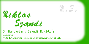 miklos szandi business card